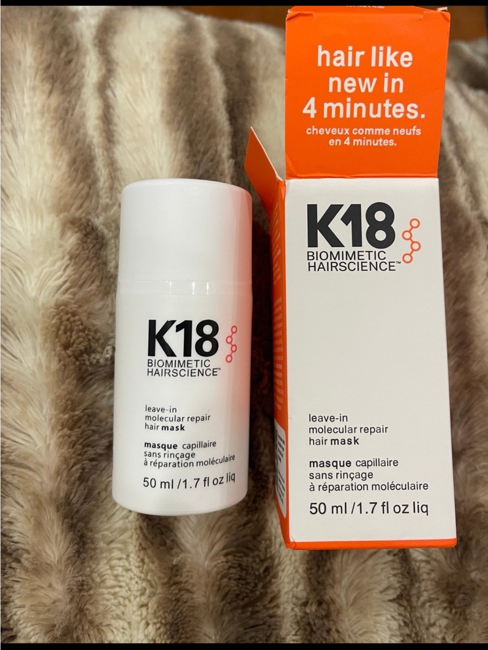 K18 full-size leave-in molecular repair hair mask NEW 1.7 oz